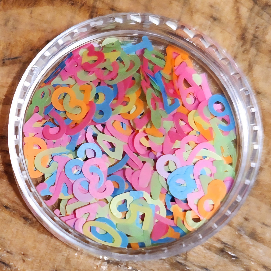 Step 4: Add-Ons (Shaped Glitters, Clay Polymers etc...)