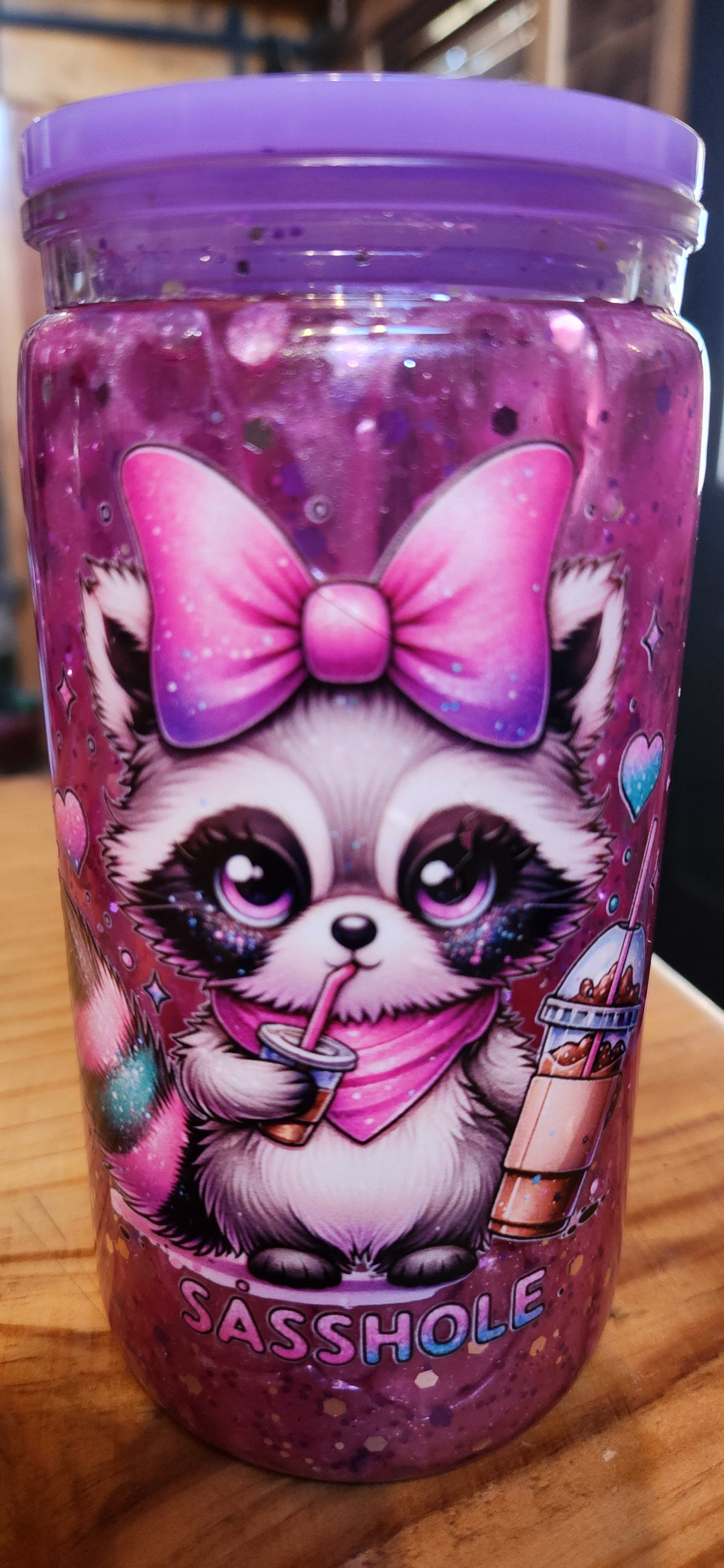 16 oz Lava Sasshole Racoon