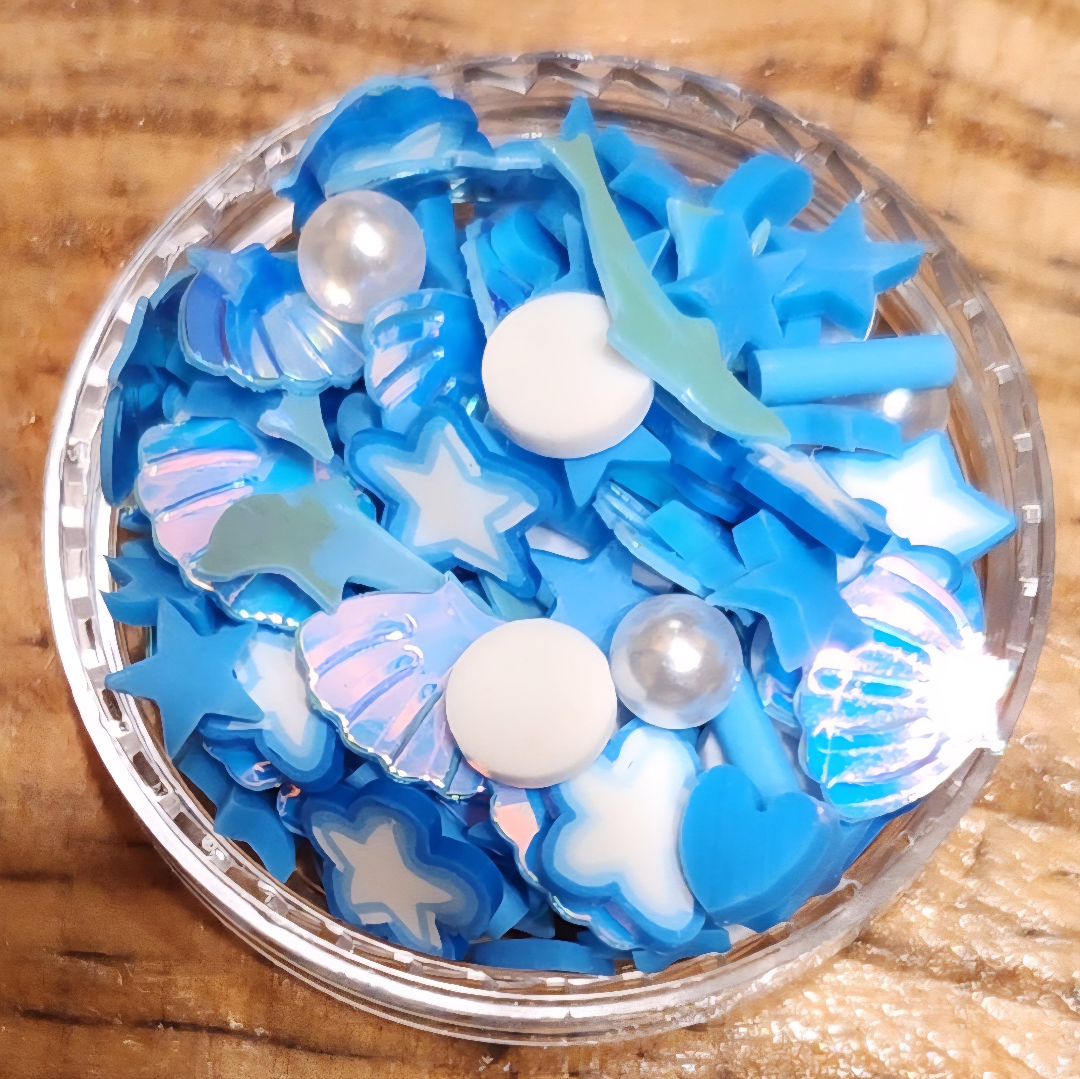 Step 4: Add-Ons (Shaped Glitters, Clay Polymers etc...)