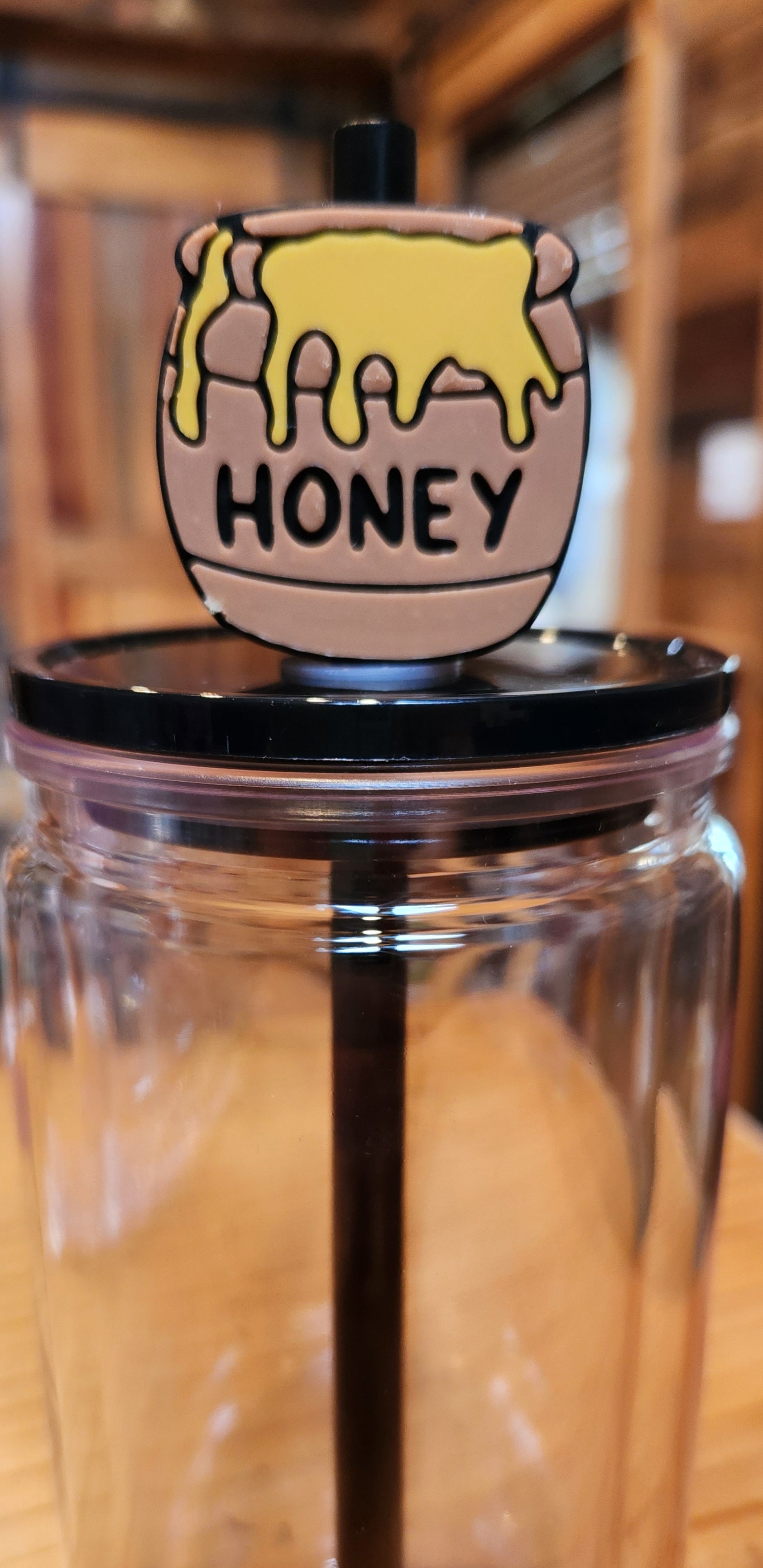 Straw Topper: Honey Pot