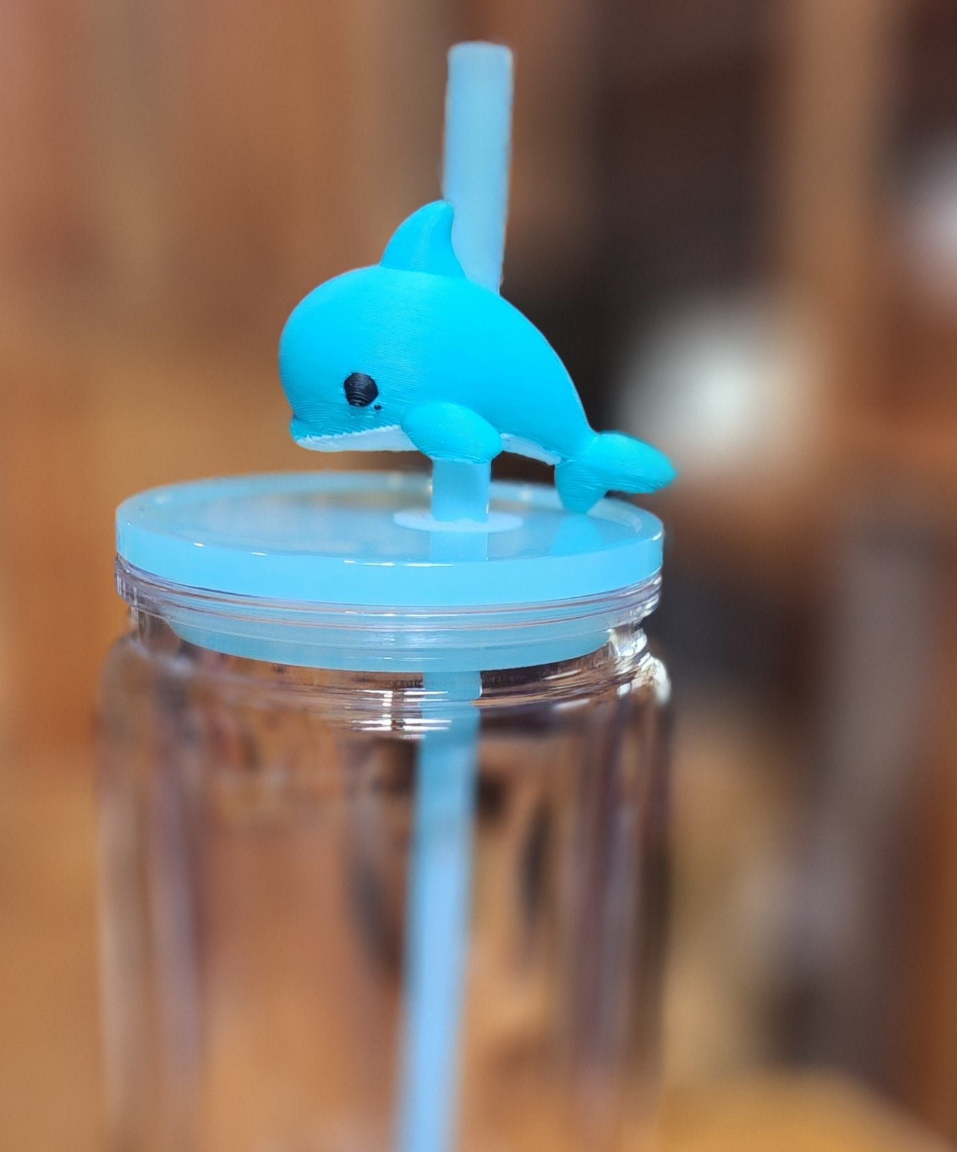 Straw Topper: Dolphin