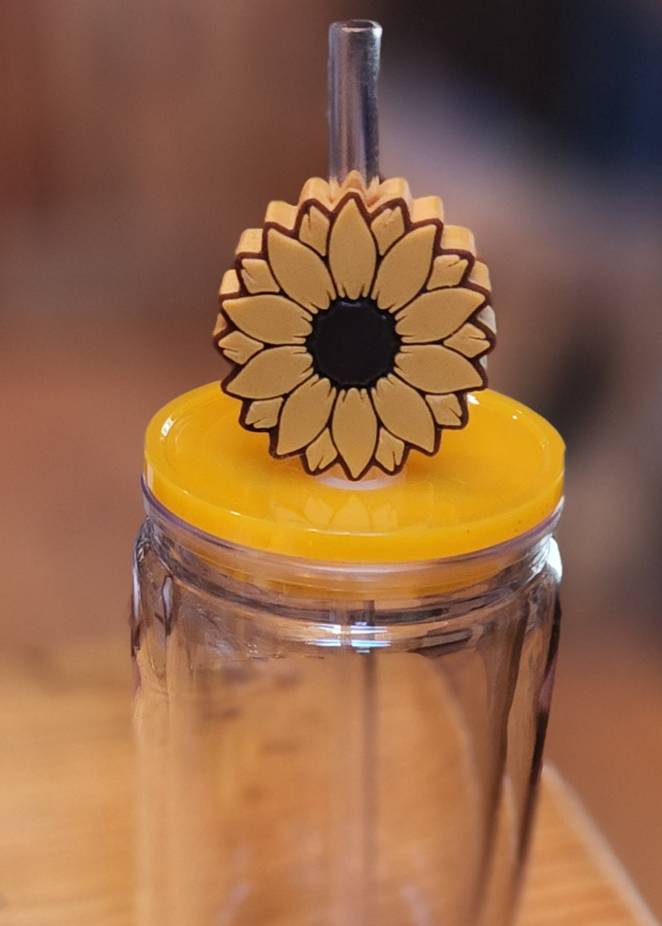 Straw Topper: Sunflower