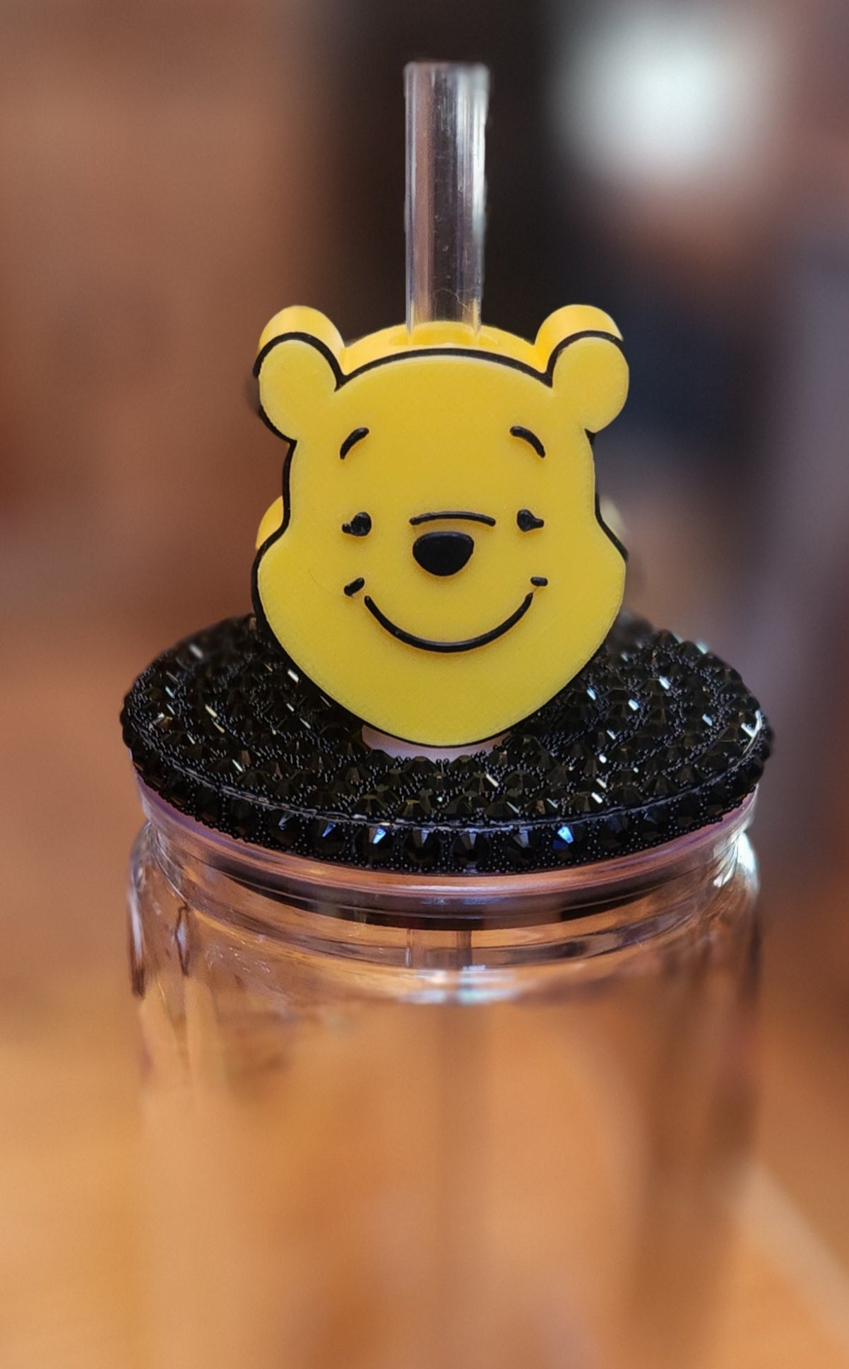 Straw Topper: Poo Bear