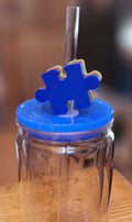 Straw Topper: Puzzle Piece