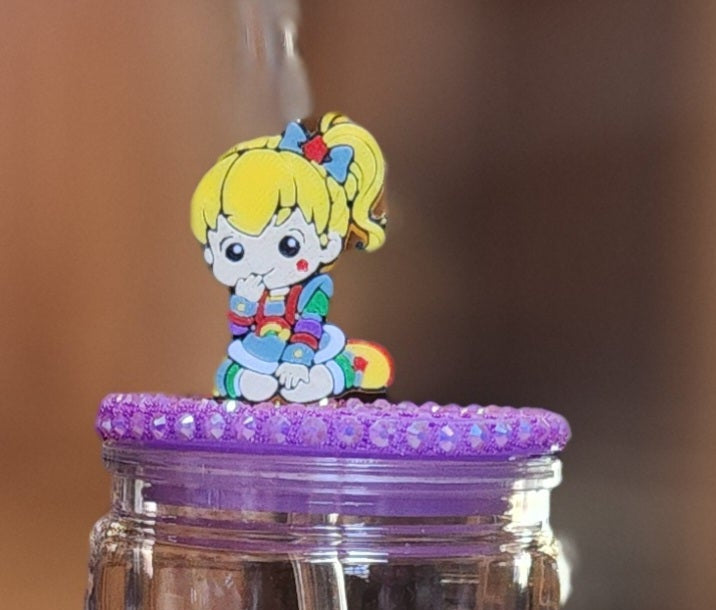 Straw Topper: Rainbow Bright