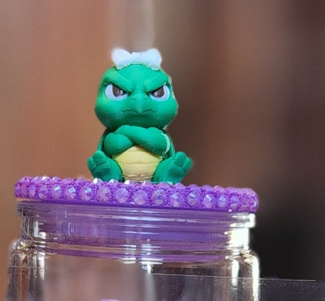 Straw Topper: Angry Turtle