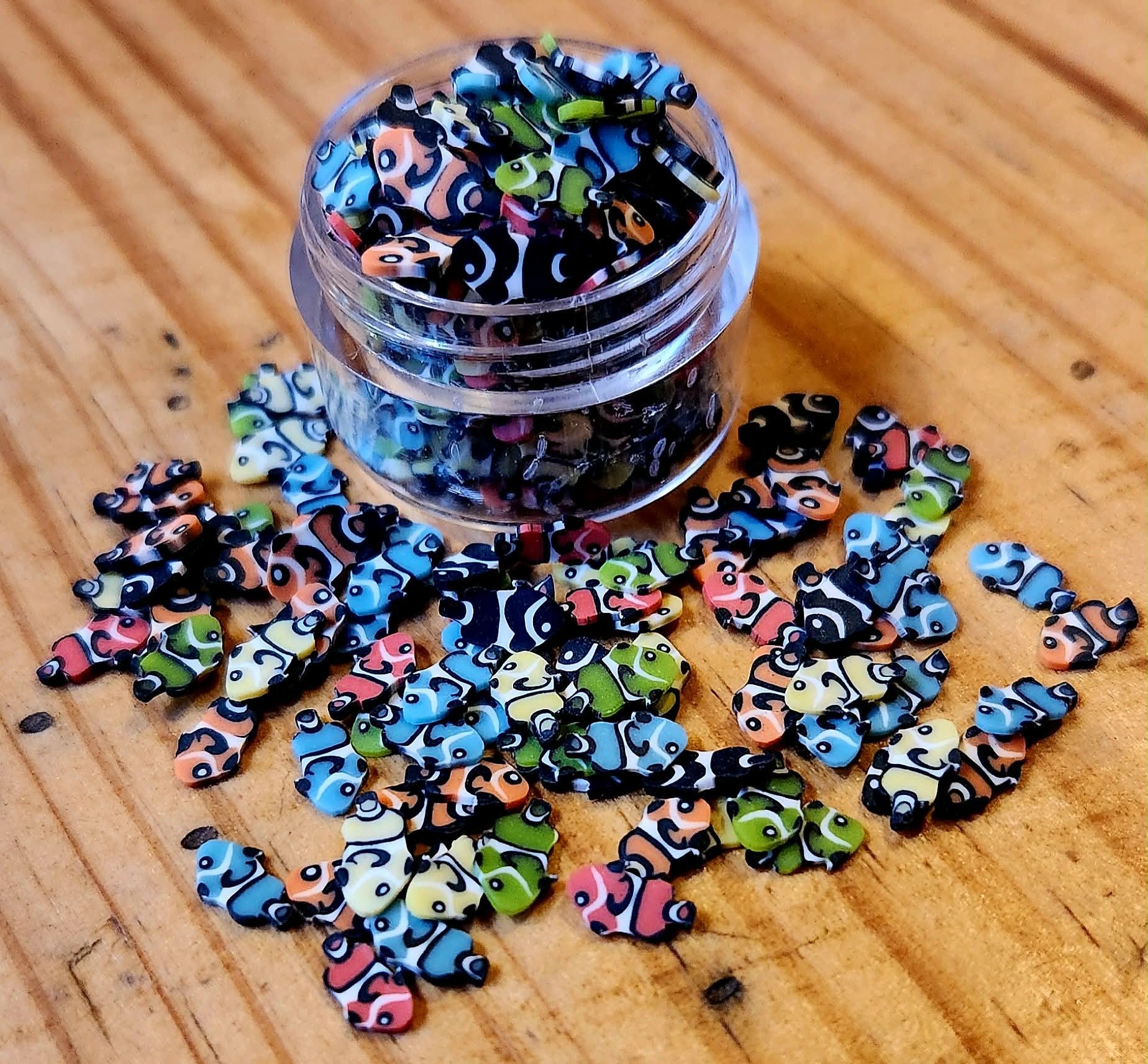 Step 4: Add-Ons (Shaped Glitters, Clay Polymers etc...)