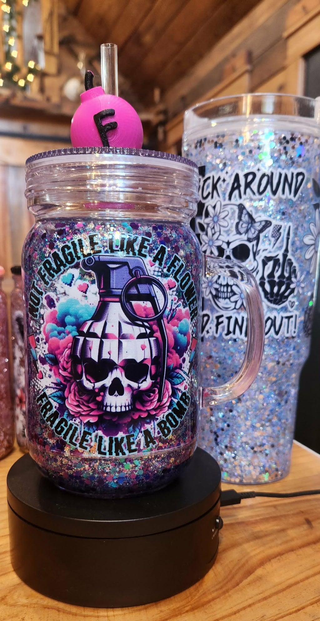 4INCH UV DTF  #9 (add matching straw topper $3.50)