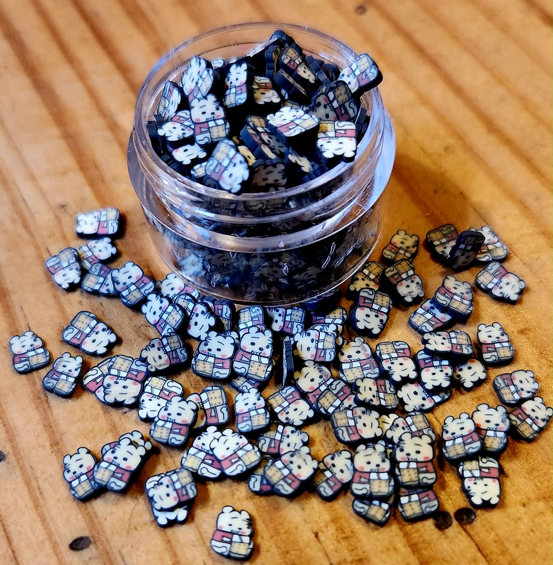 Step 4: Add-Ons (Shaped Glitters, Clay Polymers etc...)