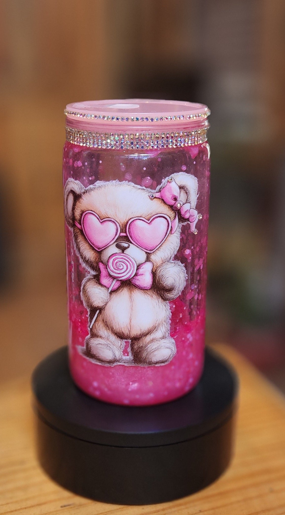 16 oz Lava VDay Bear